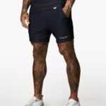 Gym King Signature Embroidered Short Navy Men Clothing J2PFB115