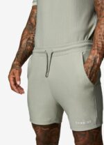 Gym King Signature Embroidered Short Soft Khaki Men Clothing J2PFB116 - Image 2