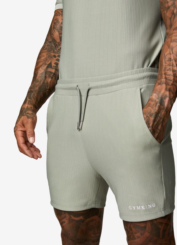 Gym King Signature Embroidered Short Soft Khaki Men Clothing J2PFB116 - Image 2