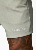Gym King Signature Embroidered Short Soft Khaki Men Clothing J2PFB116 - Image 3