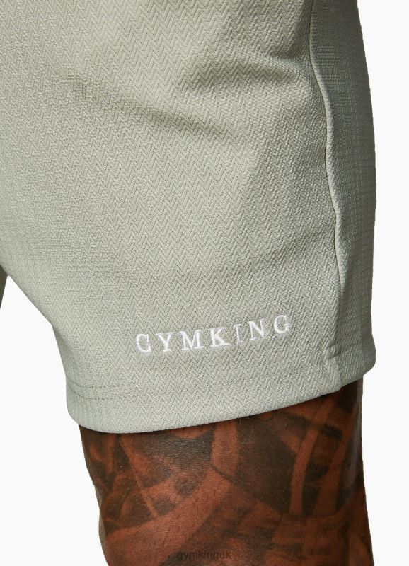 Gym King Signature Embroidered Short Soft Khaki Men Clothing J2PFB116 - Image 3