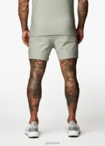Gym King Signature Embroidered Short Soft Khaki Men Clothing J2PFB116 - Image 6