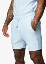 Gym King Signature Embroidered Short Tranquil Blue Men Clothing J2PFB117 - Image 2