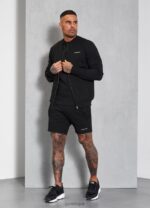 Gym King Signature Knit Bomber Black Men Clothing J2PFB157 - Image 4