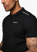 Gym King Signature Knit Polo Black Men Clothing J2PFB70 - Image 5