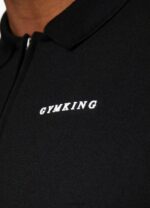 Gym King Signature Knit Polo Black Men Clothing J2PFB70 - Image 6