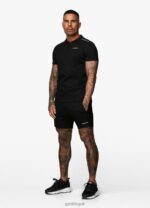 Gym King Signature Knit Polo Black Men Clothing J2PFB70 - Image 8