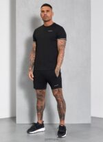 Gym King Signature Knit Short Black Men Clothing J2PFB114 - Image 2