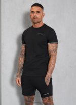 Gym King Signature Knit Tee Black Men Clothing J2PFB66