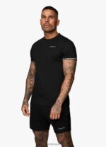 Gym King Signature Knit Tee Black Men Clothing J2PFB66 - Image 3