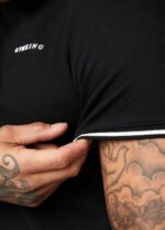 Gym King Signature Knit Tee Black Men Clothing J2PFB66 - Image 5