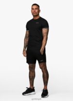 Gym King Signature Knit Tee Black Men Clothing J2PFB66 - Image 7