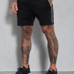Gym King Signature Taped Short Black Men Clothing J2PFB125