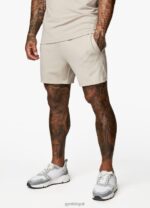 Gym King Signature Taped Short Sand Men Clothing J2PFB130