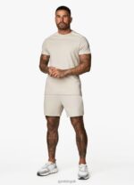 Gym King Signature Taped Short Sand Men Clothing J2PFB130 - Image 3