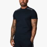 Gym King Signature Taped Tee Navy Men Clothing J2PFB54
