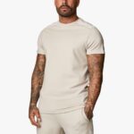 Gym King Signature Taped Tee Sand Men Clothing J2PFB55