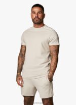 Gym King Signature Taped Tee Sand Men Clothing J2PFB55