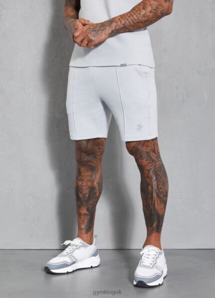 Gym King Signature Texture Short Light Grey Men Clothing J2PFB147