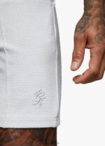 Gym King Signature Texture Short Light Grey Men Clothing J2PFB147 - Image 6