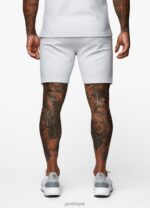Gym King Signature Texture Short Light Grey Men Clothing J2PFB147 - Image 7