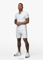 Gym King Signature Texture Short Light Grey Men Clothing J2PFB147 - Image 9