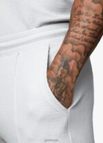 Gym King Signature Texture Short Light Grey Men Clothing J2PFB147 - Image 10