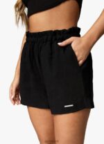 Gym King Signature Woven Short Black Women Clothing J2PFB392 - Image 3