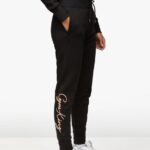 Gym King Sky Script Jogger Black/Rose Gold Women Clothing J2PFB608