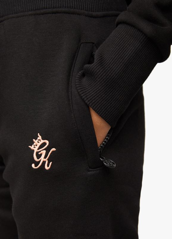 Gym King Sky Script Jogger Black/Rose Gold Women Clothing J2PFB608 - Image 5