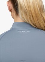 Gym King Sport 365 Ls 1/4 Zip Denim Women Clothing J2PFB452 - Image 6