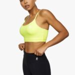 Gym King Sports Bra Lime Women Clothing J2PFB537