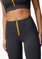 Gym King Stamina Texture Legging Graphite/Golden Orange Women Clothing J2PFB330 - Image 3