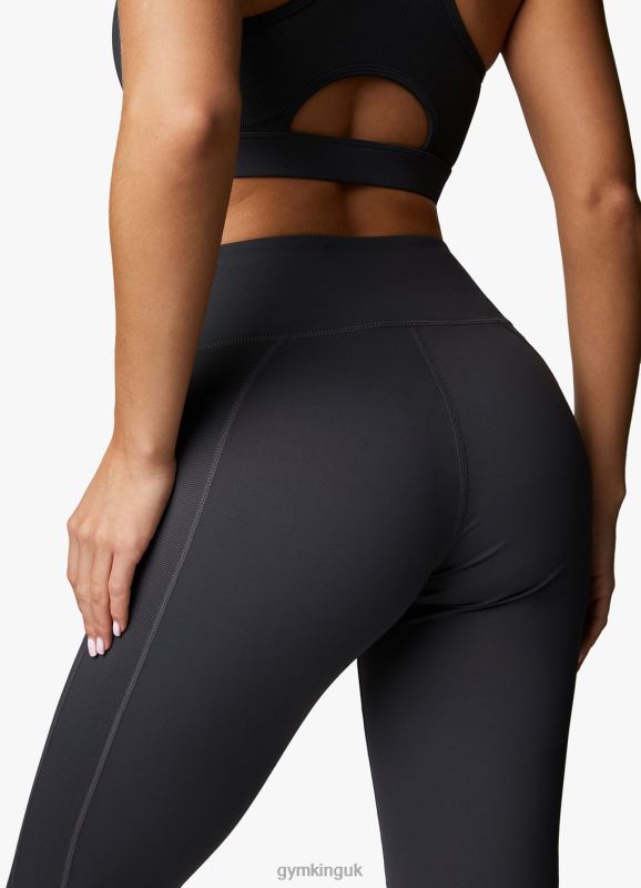 Gym King Stamina Texture Legging Graphite/Golden Orange Women Clothing J2PFB330 - Image 4