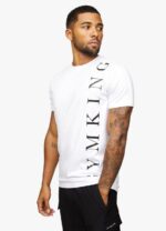 Gym King Text Logo Tee White Men Clothing J2PFB77 - Image 6
