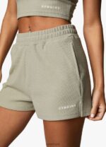 Gym King Textured Short Sage Women Clothing J2PFB396 - Image 2