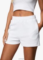 Gym King Textured Short White Women Clothing J2PFB398 - Image 2