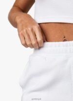 Gym King Textured Short White Women Clothing J2PFB398 - Image 7
