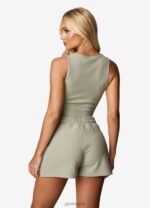 Gym King Textured Top Sage Women Clothing J2PFB395 - Image 2