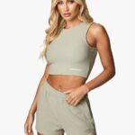 Gym King Textured Top Sage Women Clothing J2PFB395