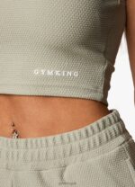 Gym King Textured Top Sage Women Clothing J2PFB395 - Image 4