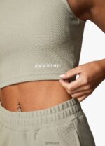 Gym King Textured Top Sage Women Clothing J2PFB395 - Image 5