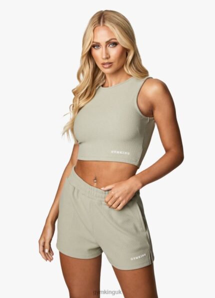 Gym King Textured Top Sage Women Clothing J2PFB395