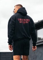 Gym King Training Division Hood Black/Red Men Clothing J2PFB186