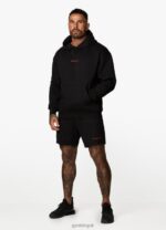 Gym King Training Division Hood Black/Red Men Clothing J2PFB186 - Image 7