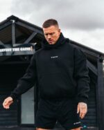 Gym King Training Division Hood Black/White Men Clothing J2PFB183 - Image 2