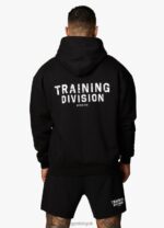 Gym King Training Division Hood Black/White Men Clothing J2PFB183 - Image 5