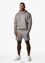 Gym King Training Division Hood Grey/White Men Clothing J2PFB212 - Image 6