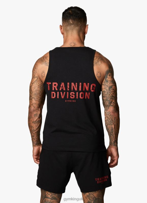Gym King Training Division Short Black/Red Men Clothing J2PFB124 - Image 13