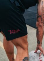 Gym King Training Division Short Black/Red Men Clothing J2PFB124